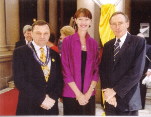 Anne Sargeant with Lord Mayor and Premier